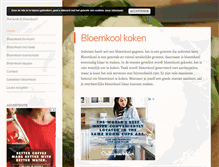 Tablet Screenshot of bloemkoolkoken.info